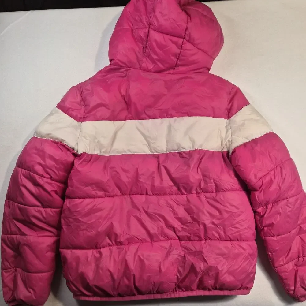 Levi’s Pink Puffer Jacket Hooded Girls 13-15 Size XL